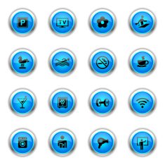 Blue Icons - Hotel Amenities