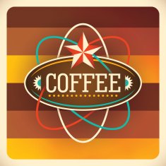 Coffee label design N2