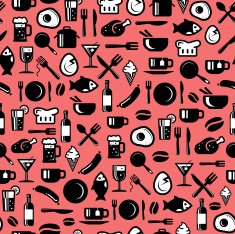 Seamless foods pattern N2