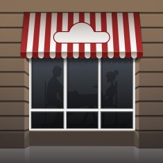 Vector Exterior of Restaurant Cafe Front N7