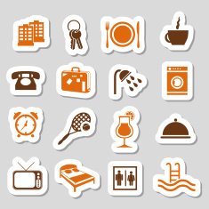 hotel stickers