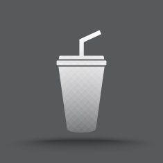 Vector of transparent coffee mug icon N2