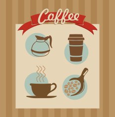 retro coffee Poster N2