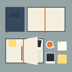 Flat notebook set N4
