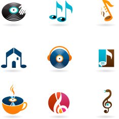 collection of music icons N2
