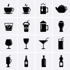 Drinks and beverages icons N7