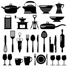 Vector Kitchen Icons Set N3