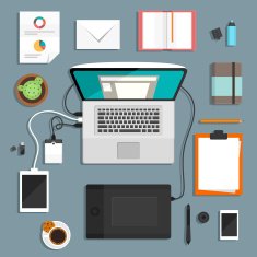 Designer's workspace