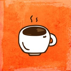 Teacup on Grunge Background N2
