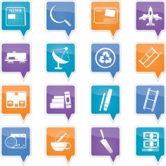 Business and industry icons N6