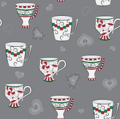 Seamless pattern with cups N3