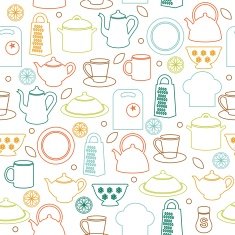 Seamless kitchen background N12
