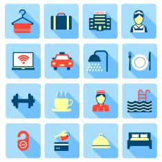 set of Hotel icons N3