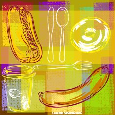 Abstract Food Background N7