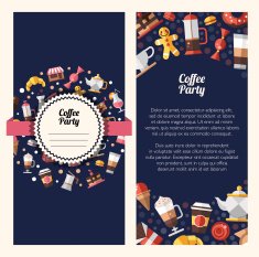 Flyer of modern flat design coffee-shop cafe and bakery N2