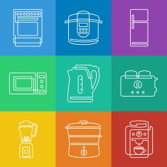 kitchen appliances icons N4