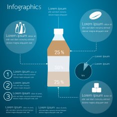 Mixture of coffee idea modern design Vector illustr