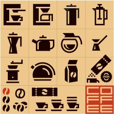 Coffee Icons machine