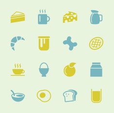 Breakfast Icons - Color Series