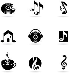 collection of music icons N3