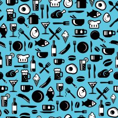 Seamless foods pattern N3