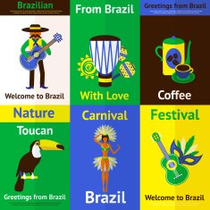 Brazil Mini Poster Set
