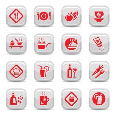 food type icon set
