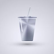 Vector full metal icon on blue background Eps10 N7