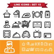 Line icons set 15