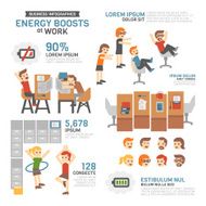 Energy Boosts at Work Infographics