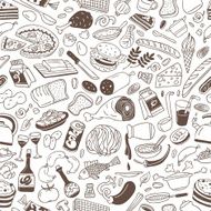 food - seamless background
