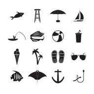 Summer Vacation Icons Set