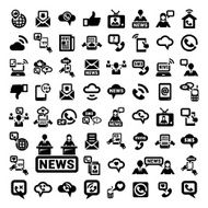 big communication icons set