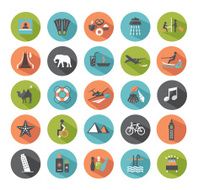 Set of travel icons Modern flat design elements