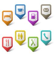 Colorful set pointers for services