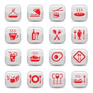 Restaurant icons set N2