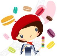 Paris mania French girl love macarons