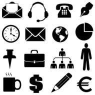 business icons and design elements N4