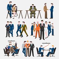 Vector set people business N10