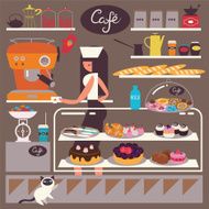 Sweets shop and cafe
