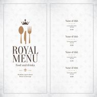 Restaurant menu design N203