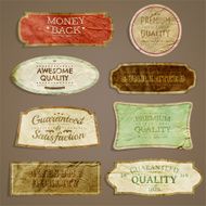 Set of Vintage Paper Labels
