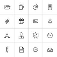 Everyday Business Icons &mdash; Inky Series N2