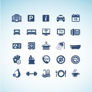 set of Hotel icons N5