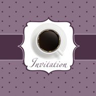 coffee invitation background N12
