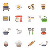 Cooking and kitchen icons N3