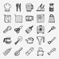 doodle kitchen icons N2