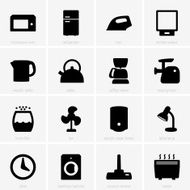 Home appliances icons