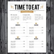 Restaurant menu design N207