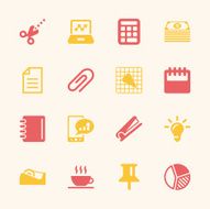 Office and Business Icons - Color Series N2
